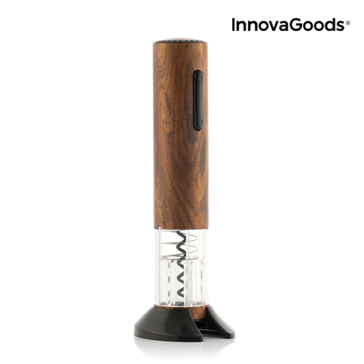 Sacacorchos Automático Recargable Efecto Madera Corkout InnovaGoods