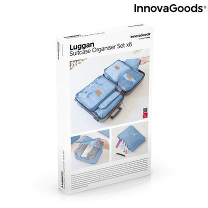 Set de Bolsas Organizadoras para Maletas Luggan InnovaGoods 6 Piezas