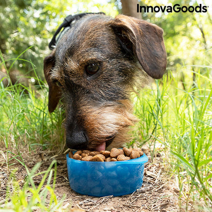 Botella con Depósito de Agua y Comida para Mascotas 2 en 1 Pettap InnovaGoods