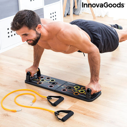 Tabla de Flexiones Push-Up con Bandas de Resistencia y Guía de Ejercicios Pulsher InnovaGoods