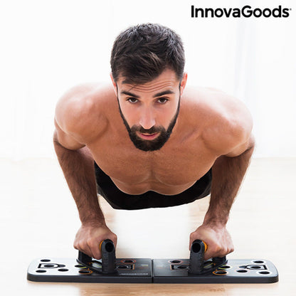 Tabla de Flexiones Push-Up con Bandas de Resistencia y Guía de Ejercicios Pulsher InnovaGoods