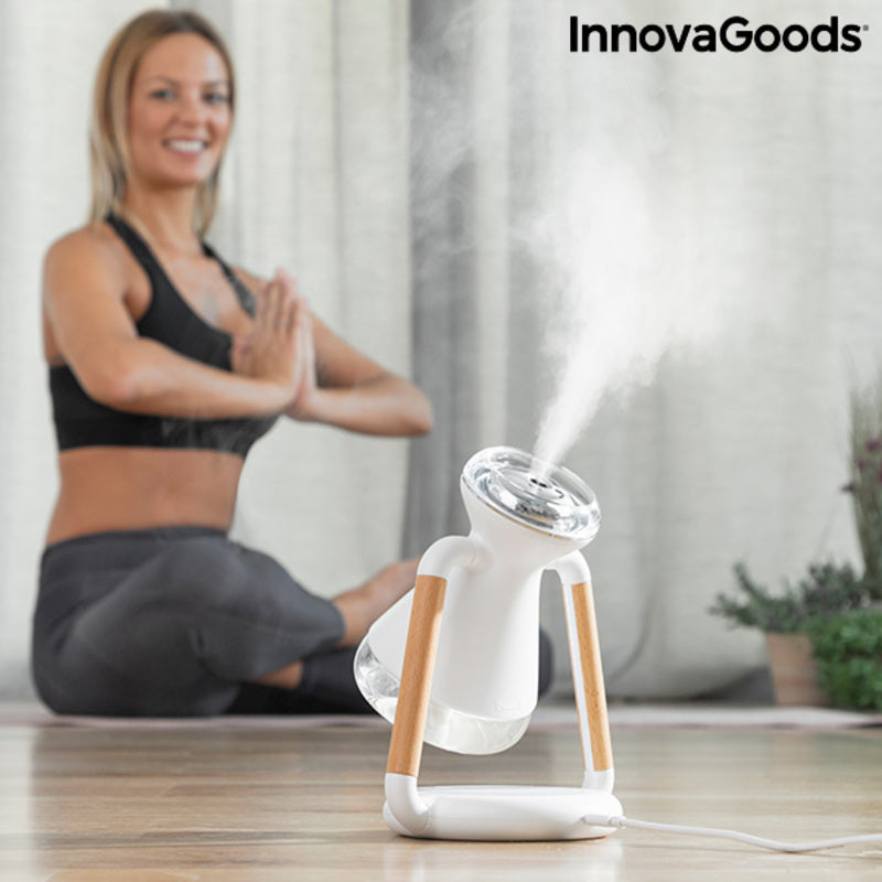 Humidificador Difusor de Aromas y Cargador Inalámbrico 3 en 1 Misvolt InnovaGoods