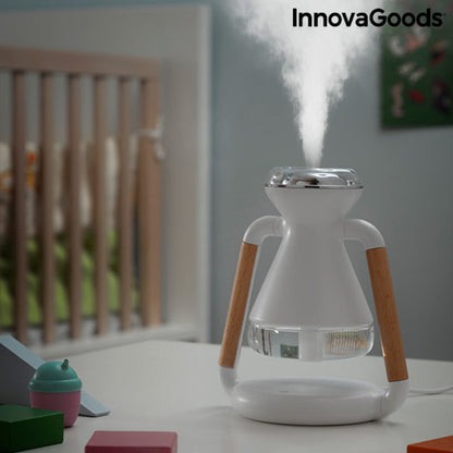 Humidificador Difusor de Aromas y Cargador Inalámbrico 3 en 1 Misvolt InnovaGoods