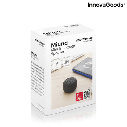 Mini Altavoz Inalámbrico Recargable Portátil Miund InnovaGoods