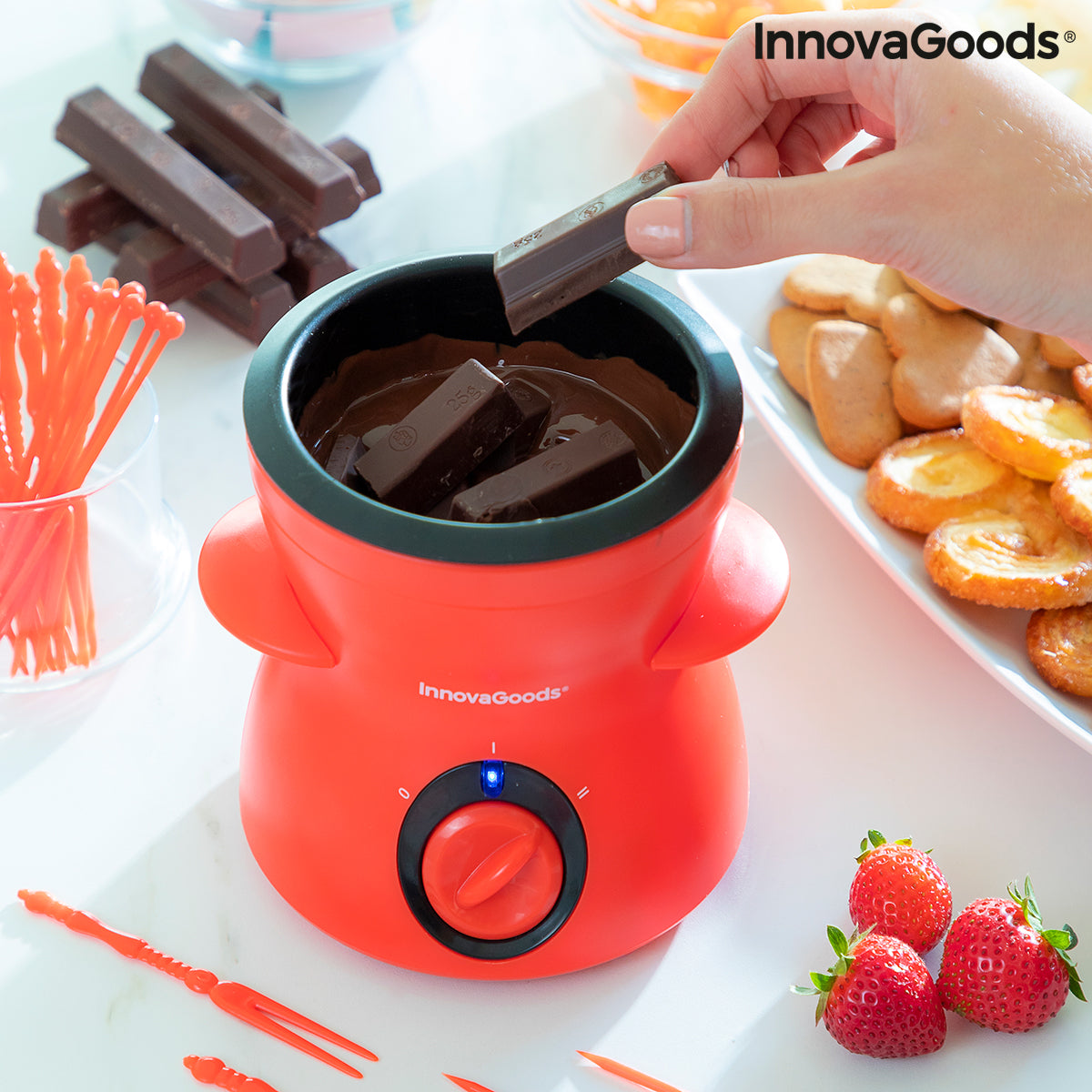 Fondue de Chocolate con Accesorios Fonlat InnovaGoods