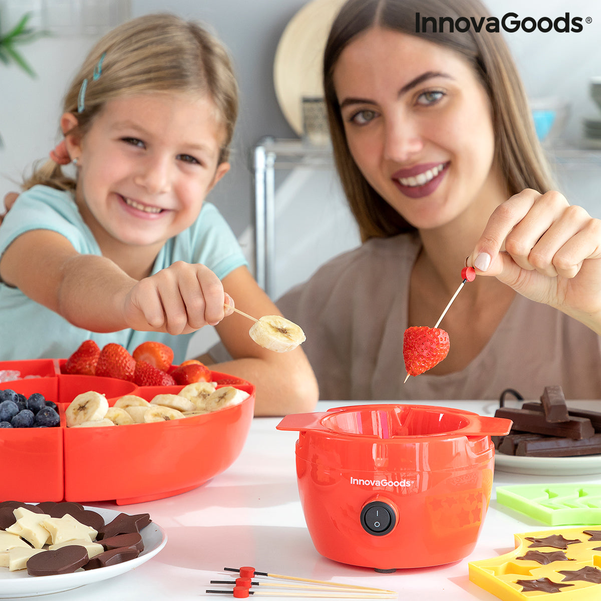 Máquina para Hacer Gominolas y Fondue de Chocolate 2 en 1 Yupot InnovaGoods