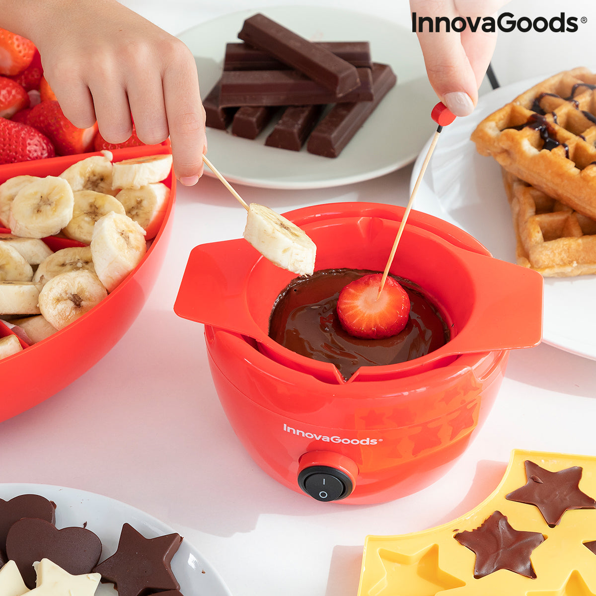 Máquina para Hacer Gominolas y Fondue de Chocolate 2 en 1 Yupot InnovaGoods