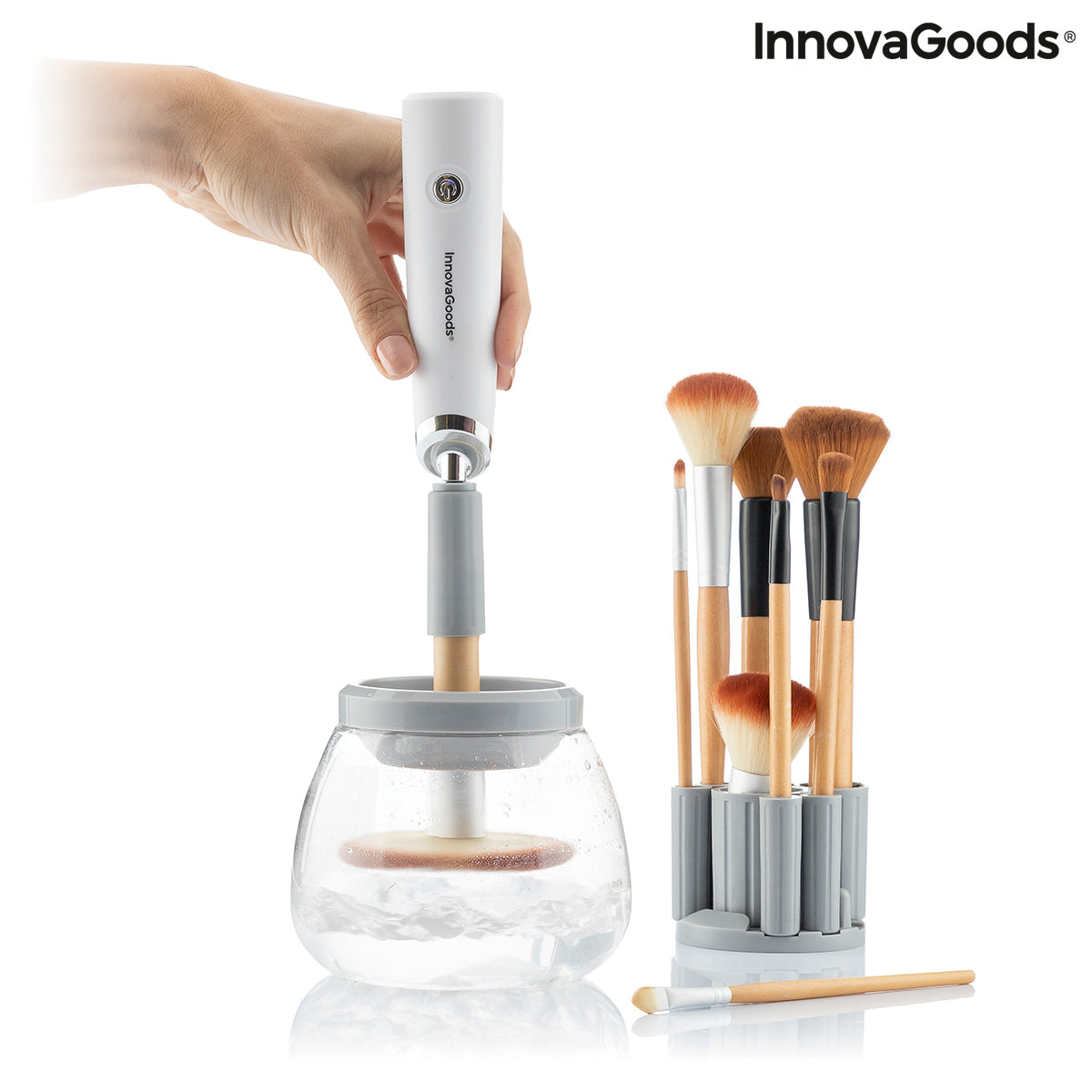 Limpiador y Secador Automático de Brochas de Maquillaje Maklin InnovaGoods