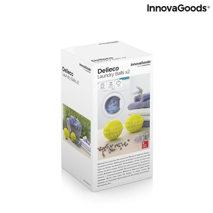 Bolas para Lavar la Ropa sin Detergente Delieco InnovaGoods Pack de 2 uds