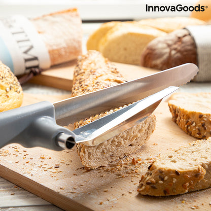 Cuchillo de Pan con Guía de Corte Regulable Kutway InnovaGoods