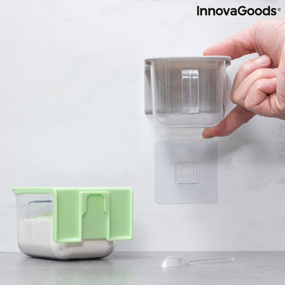 Recipientes de Cocina Adhesivos Extraíbles Handstore InnovaGoods Pack de 2 uds