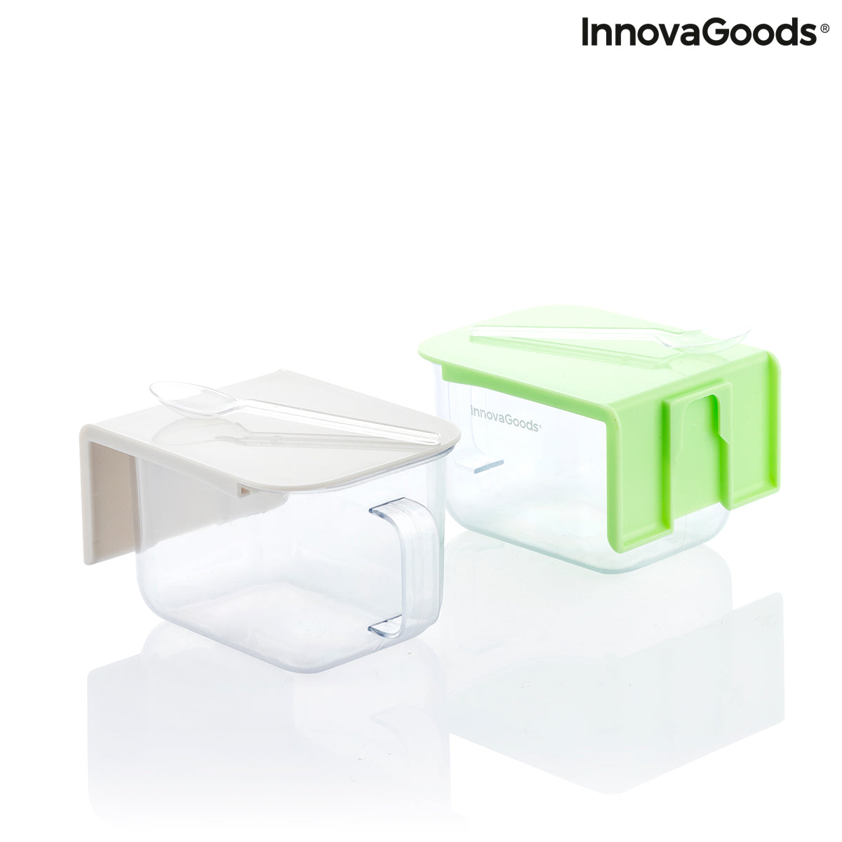 Recipientes de Cocina Adhesivos Extraíbles Handstore InnovaGoods Pack de 2 uds