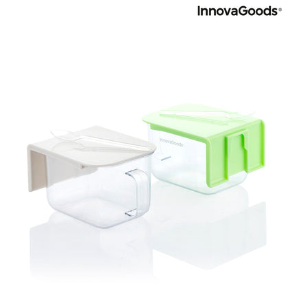 Recipientes de Cocina Adhesivos Extraíbles Handstore InnovaGoods Pack de 2 uds