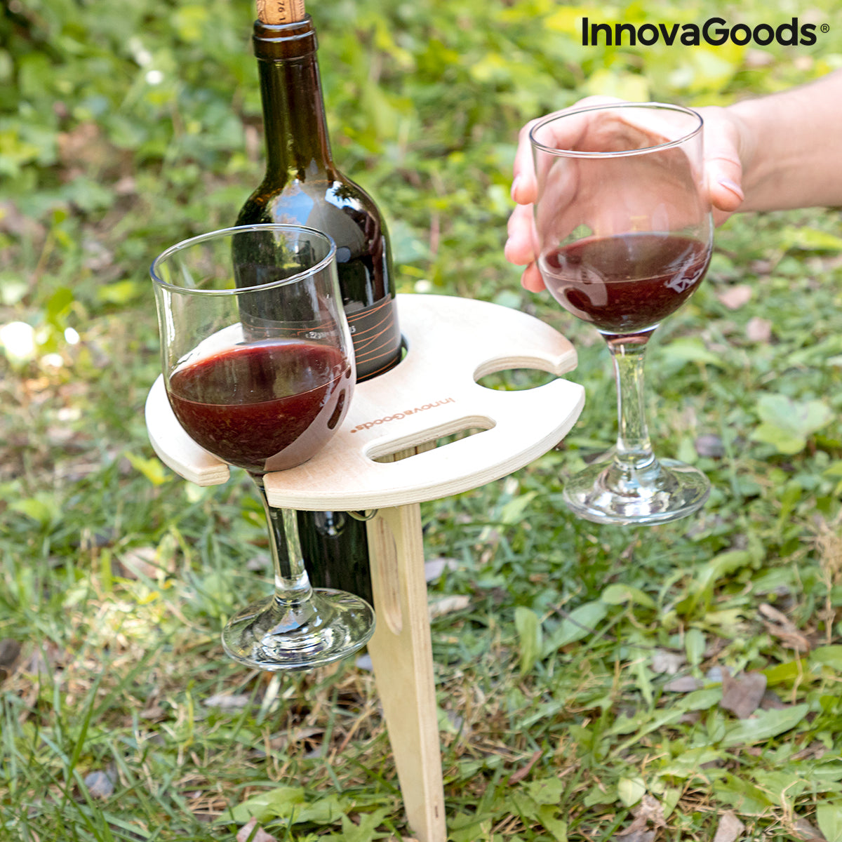 Mesa de Vino Plegable y Portátil para Exteriores Winnek InnovaGoods