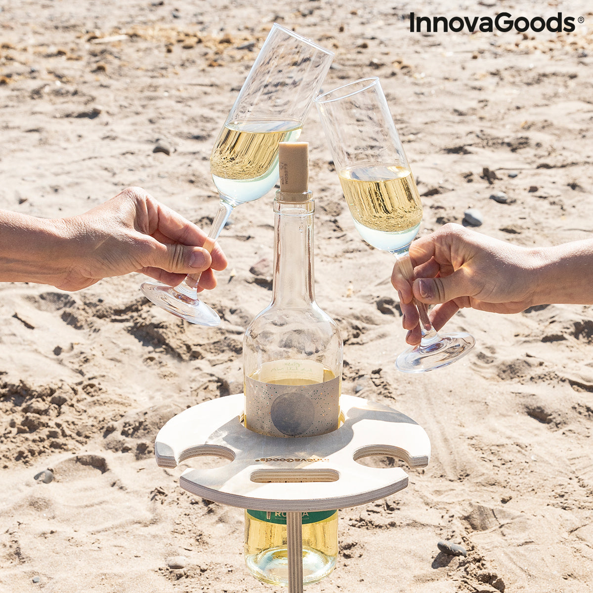 Mesa de Vino Plegable y Portátil para Exteriores Winnek InnovaGoods