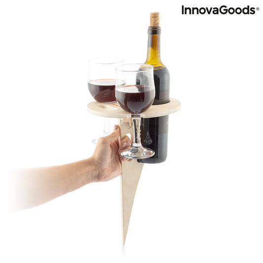 Mesa de Vino Plegable y Portátil para Exteriores Winnek InnovaGoods