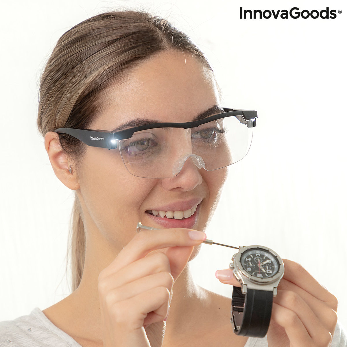 Gafas de Aumento con LED Glassoint InnovaGoods