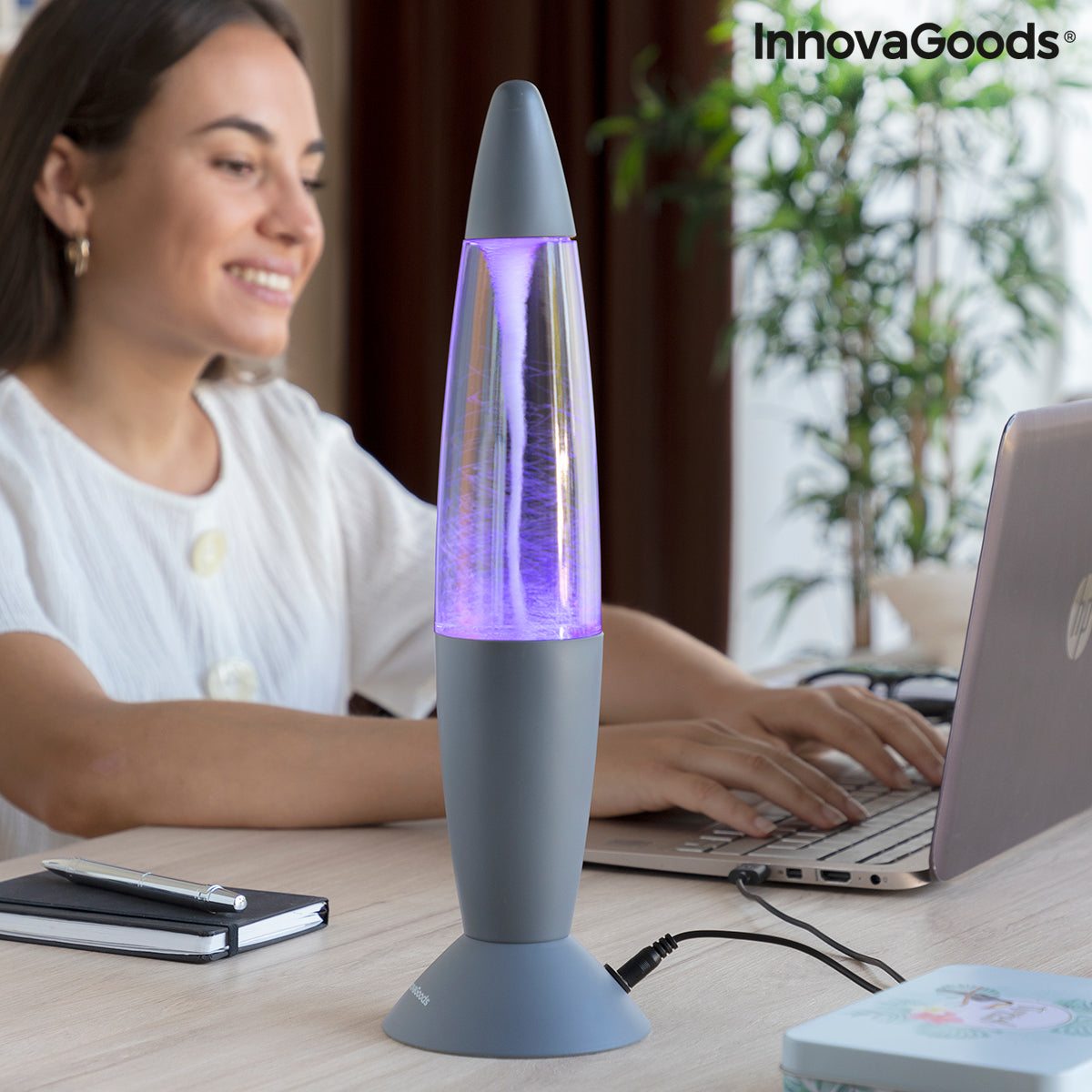 Lámpara de Lava LED Tornado Twamp InnovaGoods