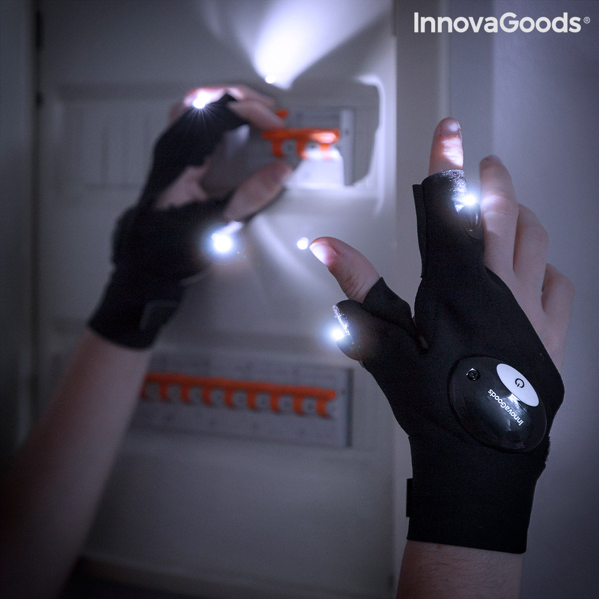 Guantes con Luz LED Gleds InnovaGoods 2 Unidades