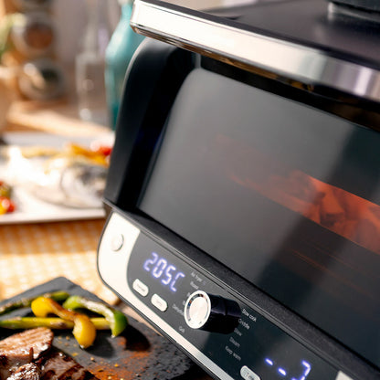 Freidora de Aire con Grill, Accesorios y Recetario InnovaGoods Air Fryer Fryinn 12-in-1 6000 Negro Acero 6 L 3400 W