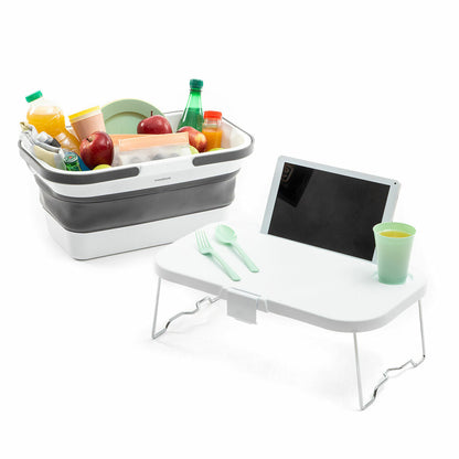 Cesta de Picnic Plegable con Tapa-Mesa Pickning InnovaGoods