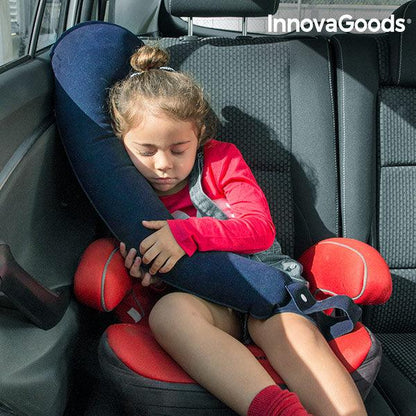 Almohada de Viaje Hinchable con Sujeción para Asientos InnovaGoods