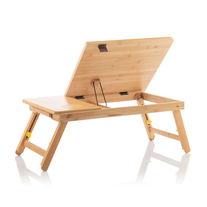 Mesa Plegable Auxiliar de Bambú Lapwood InnovaGoods