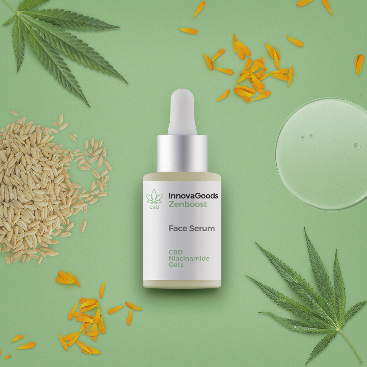 Sérum Facial CBD Zenboost InnovaGoods 30 ml